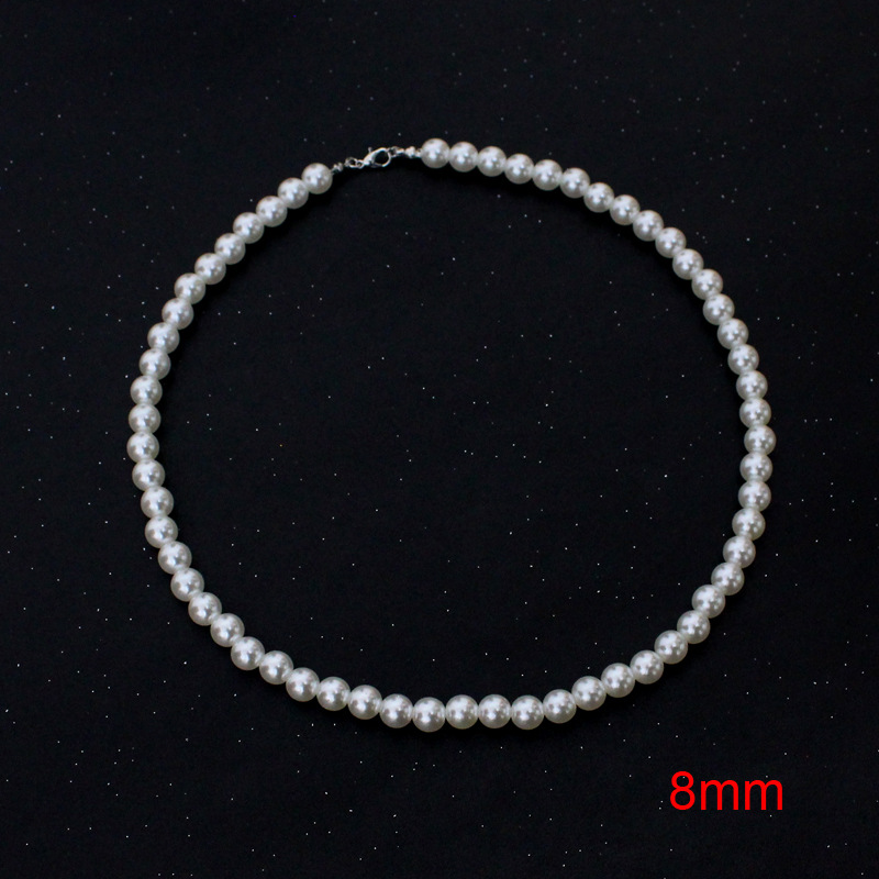 White Beaded Choker Natural Pearl Necklaces Elegant Collar Wedding Jewelry