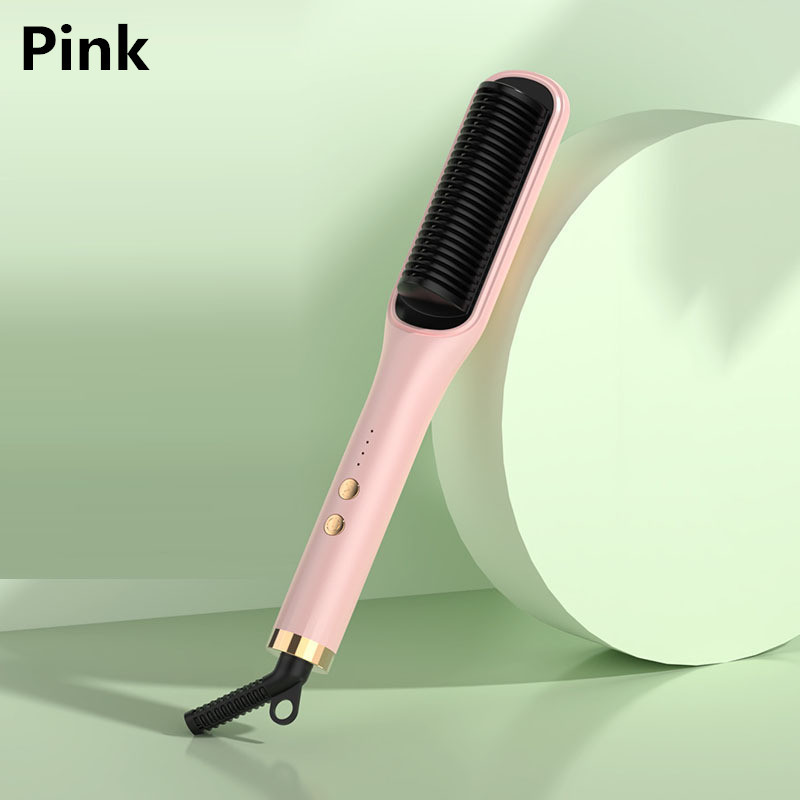 Nowy grzebień prosty do włosów Szybki ogrzewanie Curling Iron Styler wielofunkcyjny suchy mokro użyte