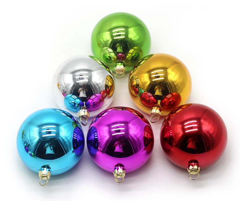 4 cm sublimation boule de Noël ornements incassable arbre de Noël bricolage ornements blancs colorés suspendus pour la décoration de fête artisanat 6 couleurs SN328