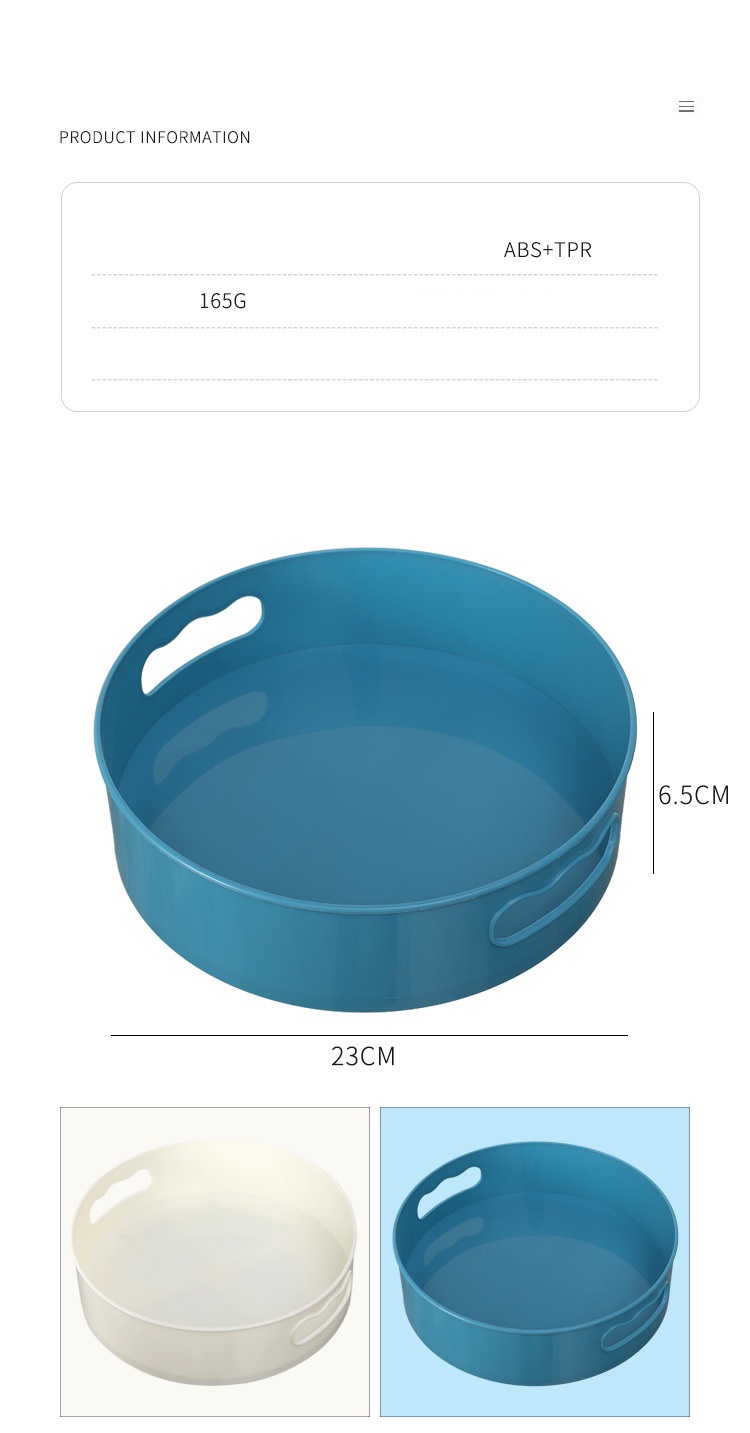 360 Rotation Conteneur De Stockage Bacs Épices Condiments Spinning Organisateur Cuisine Ronde En Plastique Plateau De Stockage hh22-353