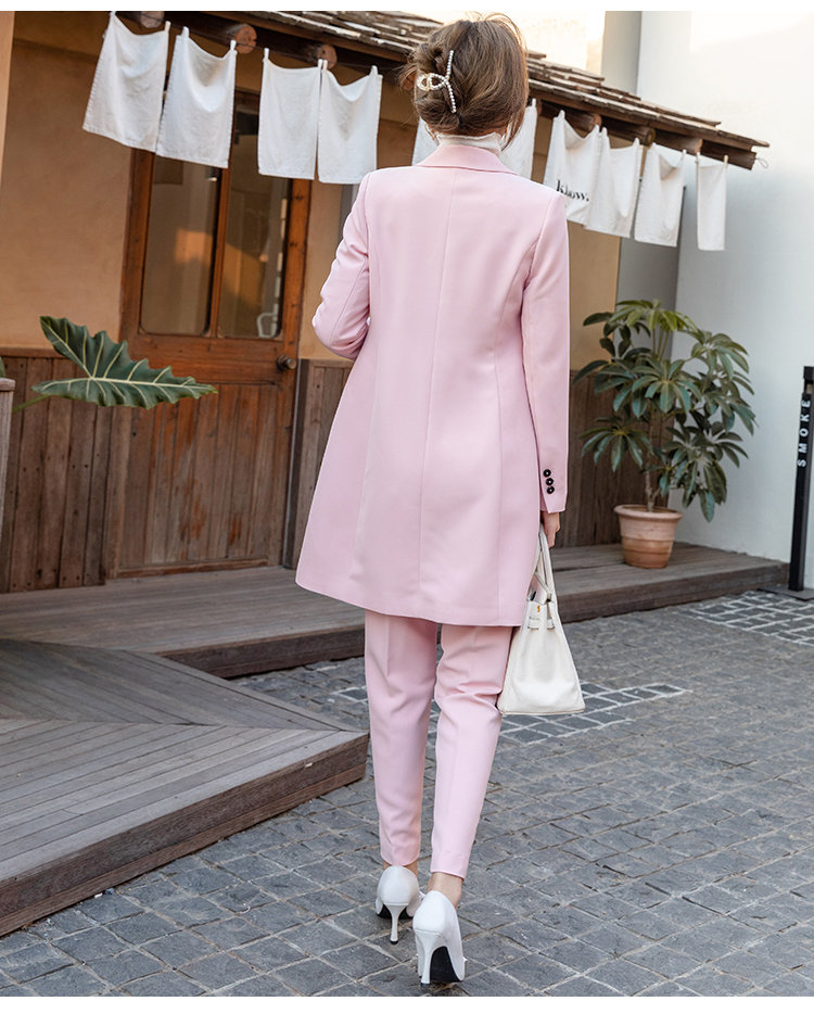 Pink Women Formal Suits Bridal Slim Fit Prom Evening Office Wear Tuxedos Blazer For Wedding