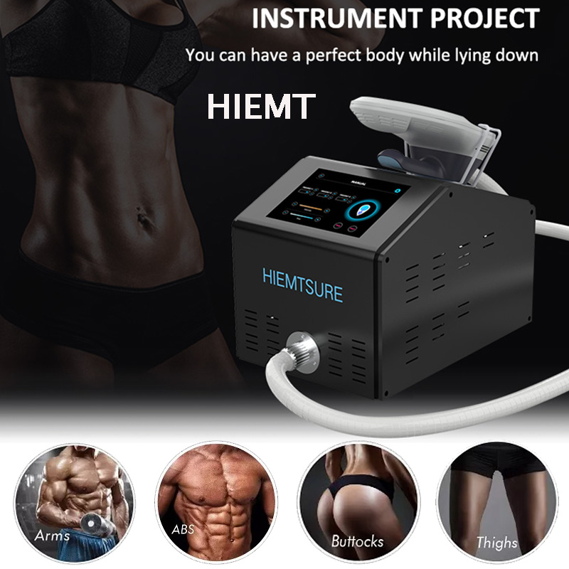 Máquina de adelgazamiento portátil Hiemt Emslim Celulita Pérdida de grasa de grasa Cuerpo de músculos Tratamiento delgado