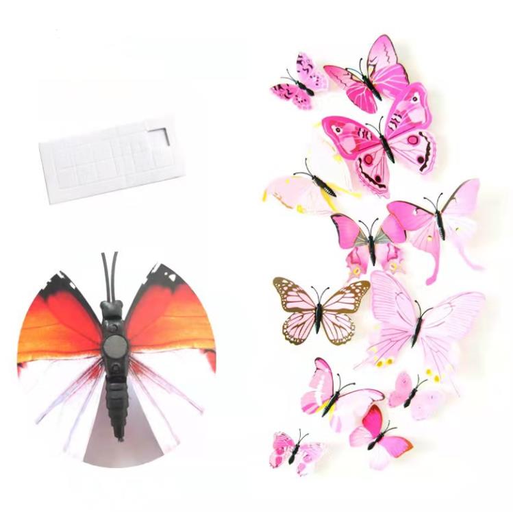 3D Butterfly Ticker Pvc Symulacja Symulacja stereoskopowa motyl-mural naklejka------------------murdek magnetyczny Magnes Magnet sztuki