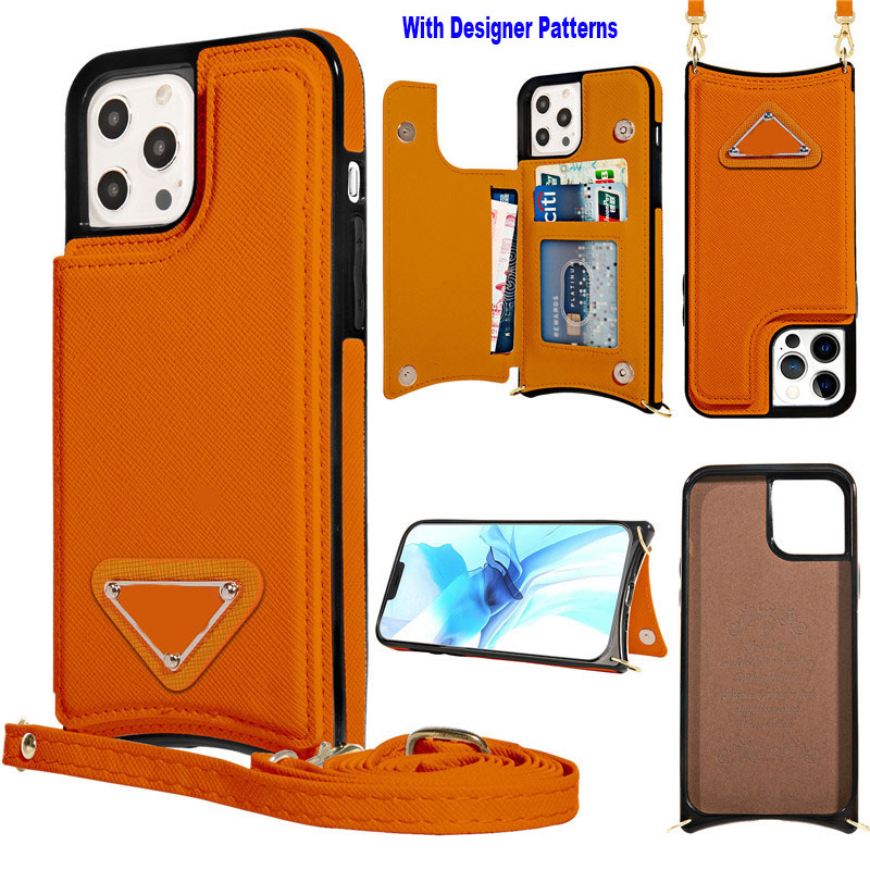 För iPhone 14 Pro Max Wallet Cases Kvinnor Girls Pu Leather Multifunktionella kortplånböcker IP14Plus 13 12 11 XR 7P 8 Magnetklämma med korthållarband och stativ telefonfodral