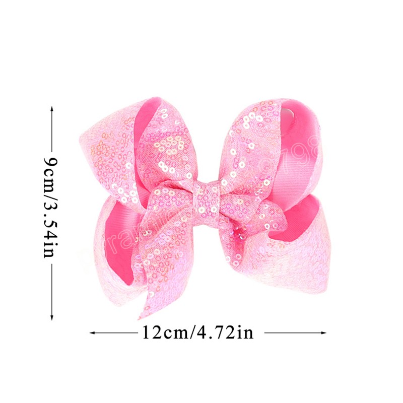 Ribbon Sequins Enfants Bows Barrettes Christmas Hairgrips Girls Hair Accessoires Hairpins Handmade Hair Clips