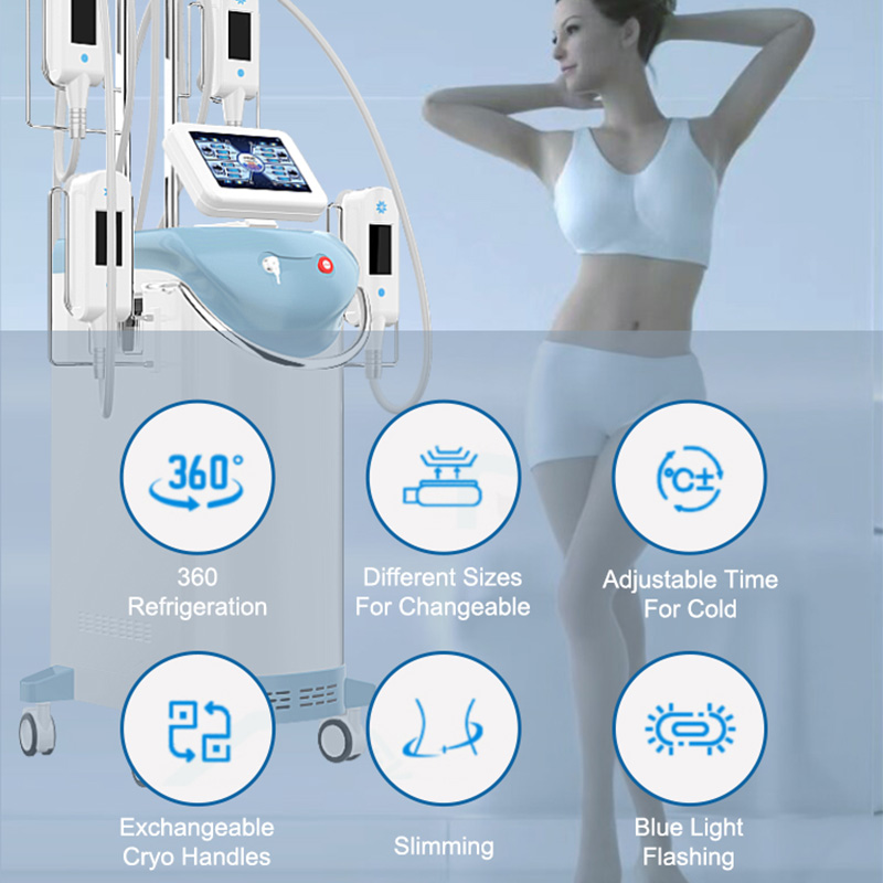 Cryo Grasso Freeze Metch Rimozione del grasso Crio Criolipolisi 5 Gestisce SLING MACHINE