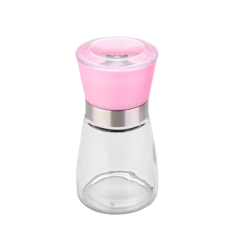 Pepper Grinder Mill Glass Round Bottle Salt Herb Spice Hand Manual Pepper-Mill Cooking BBQ S￤songare K￶ksverktyg SN339