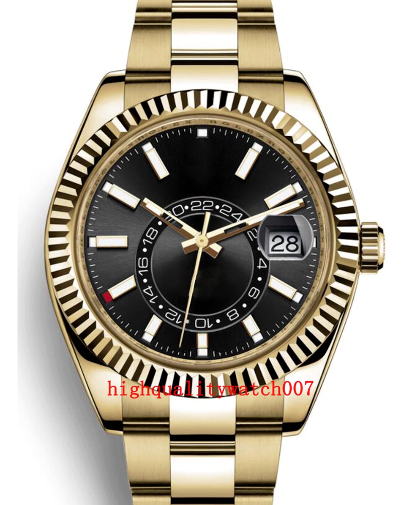 17 ألوان توب مبيعات الجودة إصدار إصدار جديد Sky 42mm Champagne Dial 326934 326938 326935 326939 Automatic 2813 Mechanical 18K284T