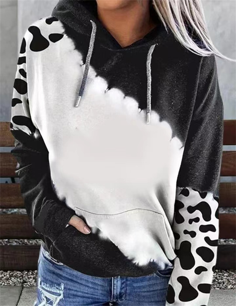 Sublimation Blank Faux Belached Pullover Sweatons Fournions US Taille Crewneck Hoodies Coton Soft Feel Custom Logo 002