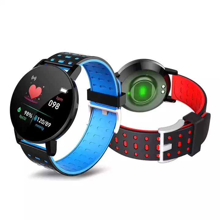 Montres intelligentes Bande bracelet de bracelet 119plus D18 Sport Tracker de fitness de bracelet Relogio Inteligente 119 Plus Smart Watch