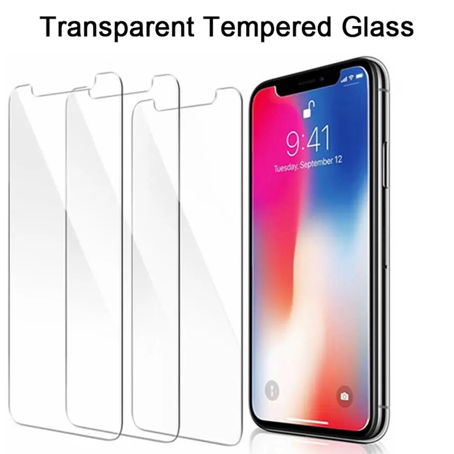 Protecteur d'écran en verre trempé 9H pour iPhone 15 14 13 Pro Max Samsung A51 A71 A52 A72 épaisseur 0,3 mm avec emballage de vente au détail