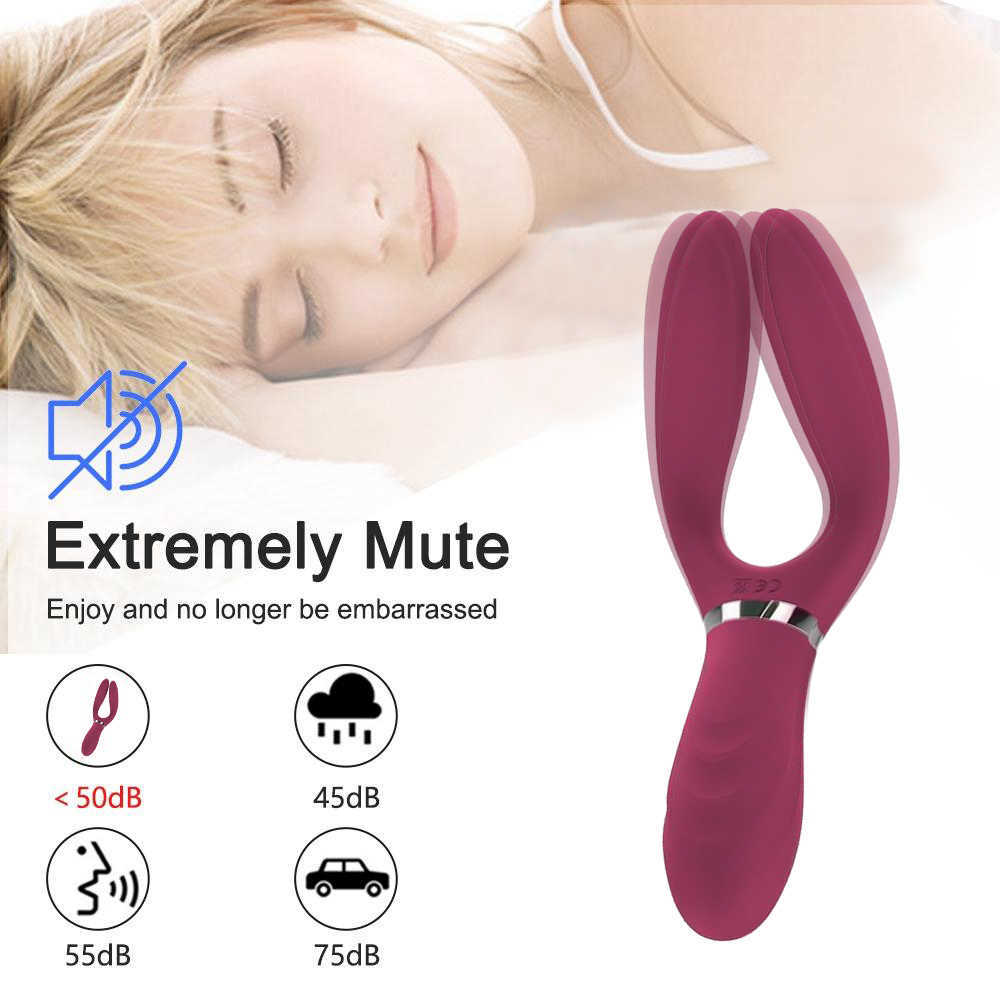 Vibrators 3 in 1 Dildo Vibrator Triple Vibration Female Sex Toys g Spot Oral Vaginal Stimulator Silicone Adult Product for Women 1115