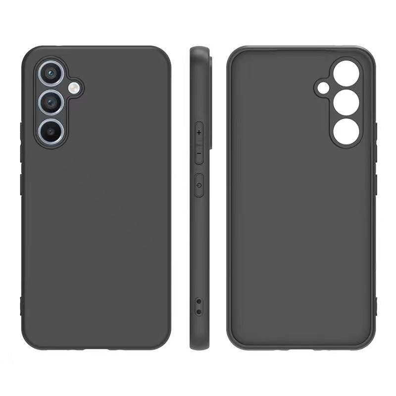 W przypadku iPhone 15 Pro Max Połączenia telefonu Samsung Galaxy S24 Plus Ultra A55 A35 A25 A15 5G Slim Mat Gume Black Black Soft TPU Covery