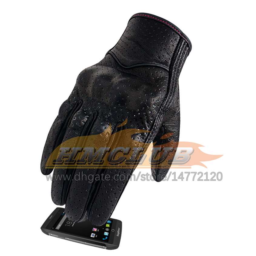 ST435 Kobiety Rękawiczki motocyklowe Touch XS S M Racing Top Oryginalne skórzane guantes Rower Motocross Motocross Motocose Luvas Mujer Mulires