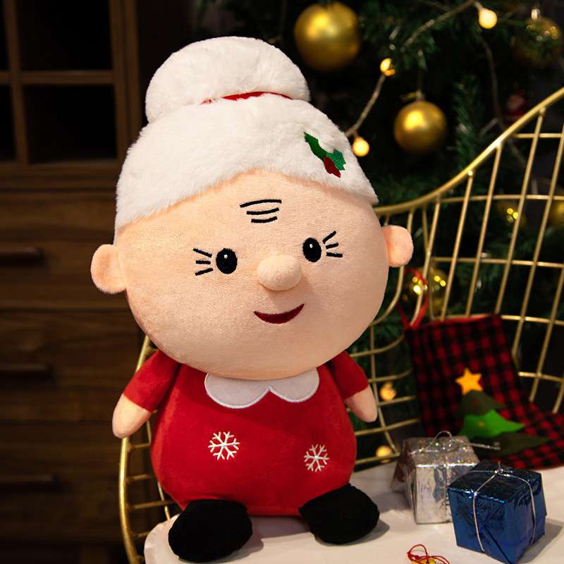 2022メーカー卸売23cmサンタクロースぬいぐるみおもちゃミルー鹿雪だるまドールズ子供のクリスマスギフト