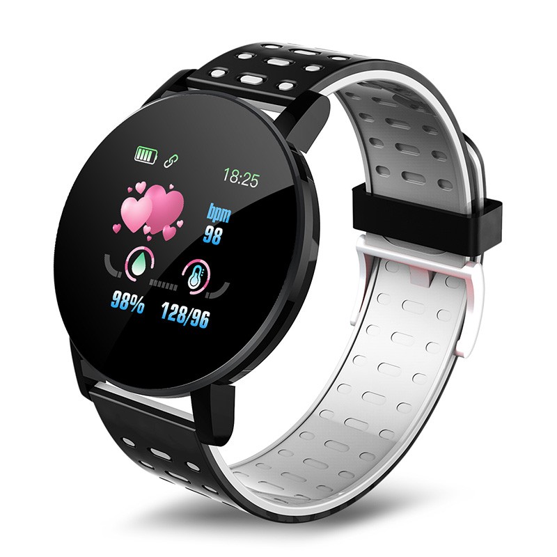 119 Plus Smart Watch Welpband High Definition Touch Fitness Tracker Racker Heart Relip Monitor Smart Phone Band Bracelet