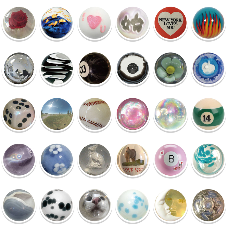 Mix Glass Bead Sticker Marbles Graffiti Stickers for DIY Luggage Laptop Skateboard Motorcycle Bicycle Stickers