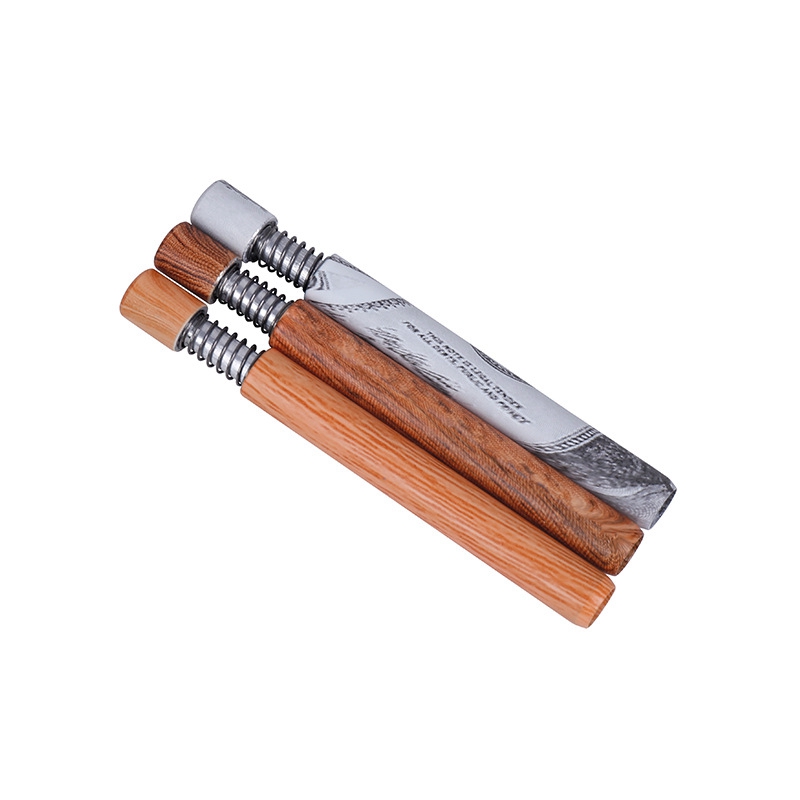 Renkli Woodgrain Bahar Kalem Stili Borular Alüminyum Filtre Mini Kuru Tütün Tütün Karşılaştırıcı Taster Yarasa One Hitter Sigara Sigara Sigara Sigara Sahibi DHL