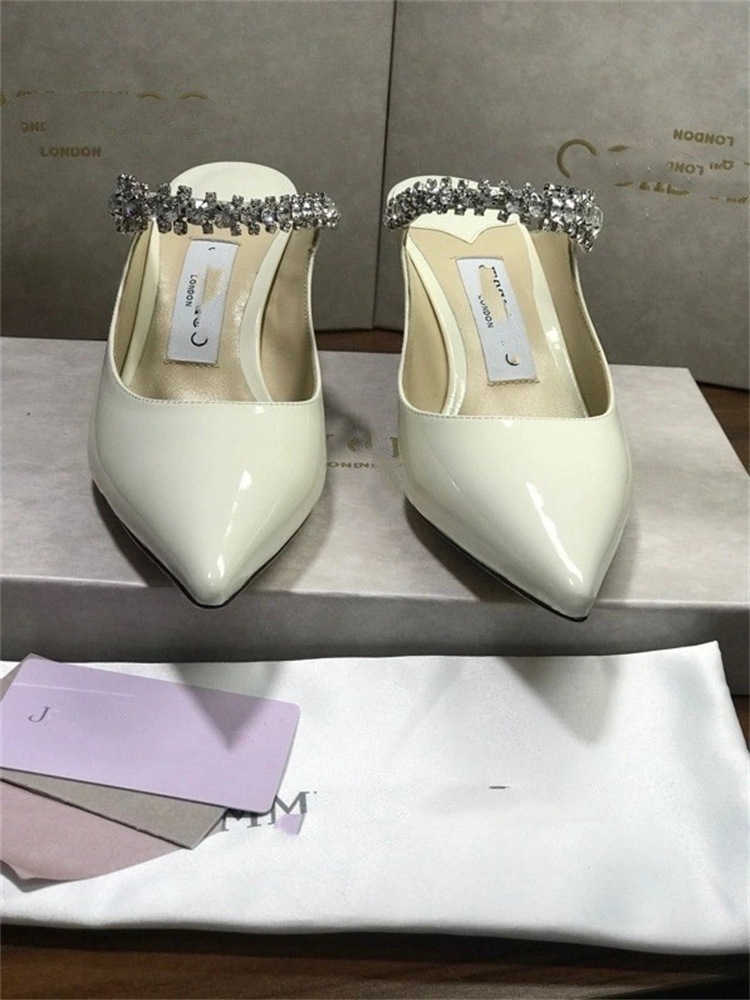 Brand Casual Shoes designer design Women's 2022 Summer New Fashion Classic Pointed Flat Bottom Casual Half Slippers