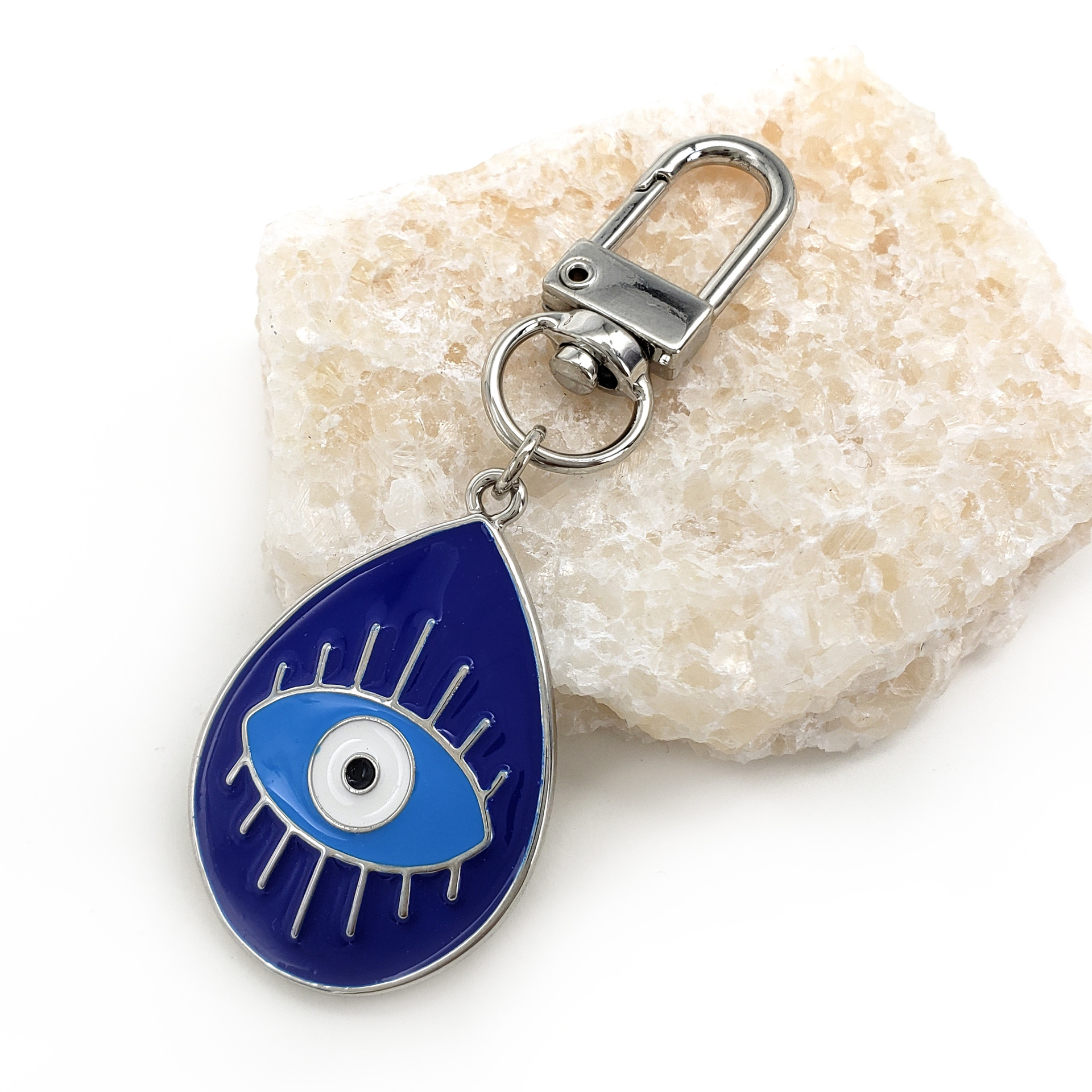 Creative Devil's Eye Keychain Fashion Blue Eye Jewelry Bag Bag Кламеры подвесные аксессуары автомобиль Care Key Ring