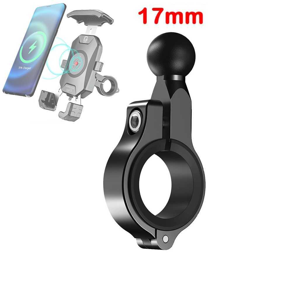 Voiture 17 MM 25 MM rotule vélo moto support de téléphone portable fixe robinet serrure guidon moto téléphone portable GPS support de montage