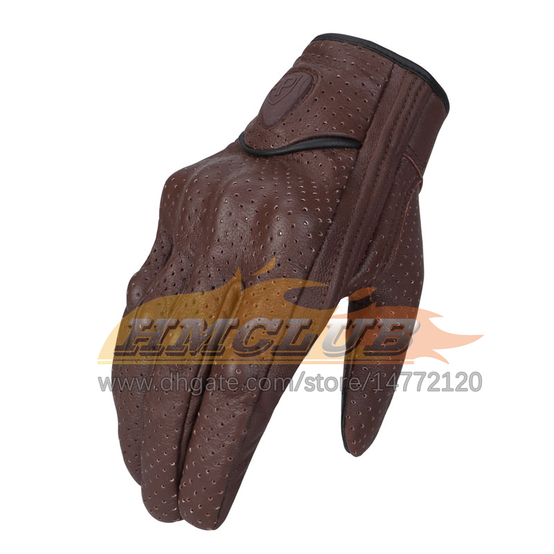 ST494 Retro Motorrad Handschuhe Männer Leder Wasserdichte Winter Touchscreen Motocross Handschuhe Volle Finger Motorrad Moto handschuhe