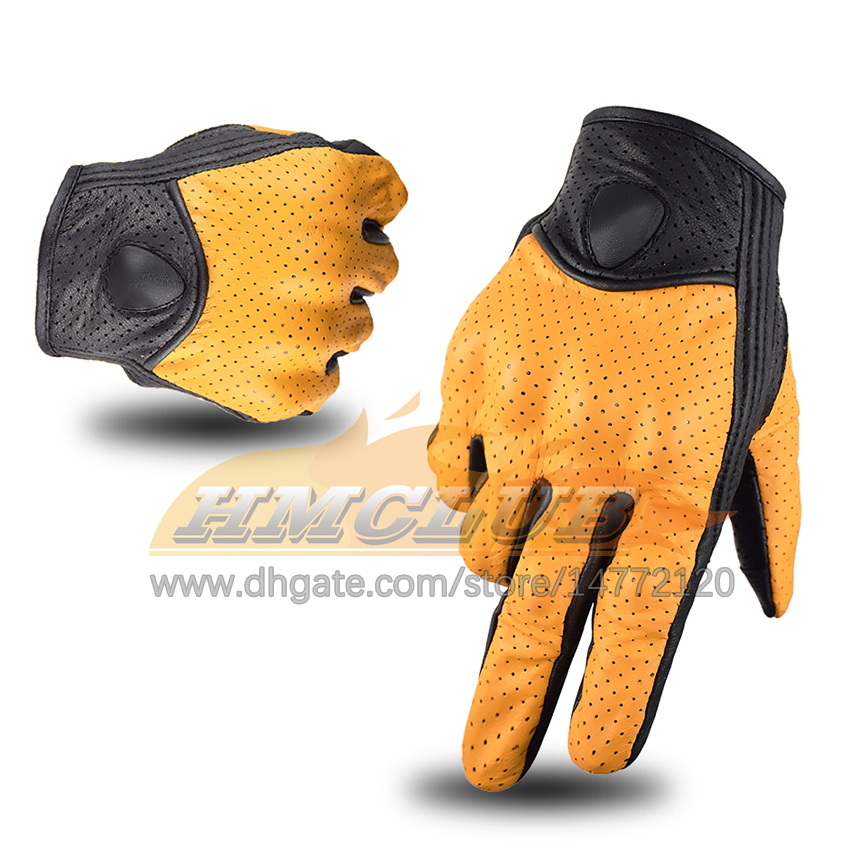 ST466 Echt Leder Handschuhe Sommer Motorrad Handschuhe Männer Radfahren Handschuhe Atmungsaktive Moto Biker Handschuh Motorradfahrer Zubehör