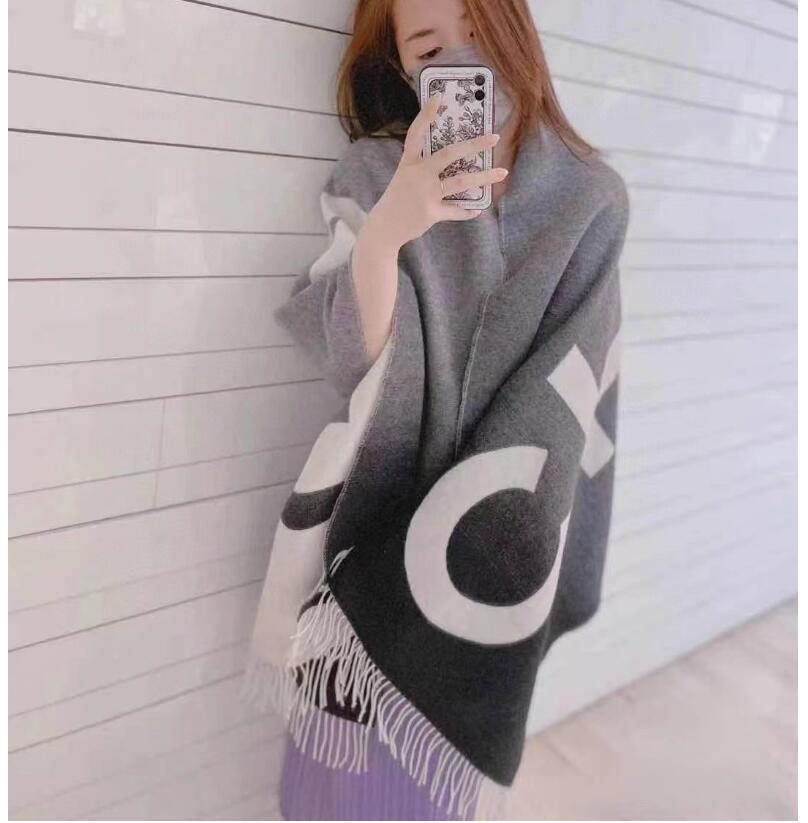 luxury brand Designer scarf knitted spring winter women scarf letter warm cashmere scarves shawls neck bandana pashmina 578