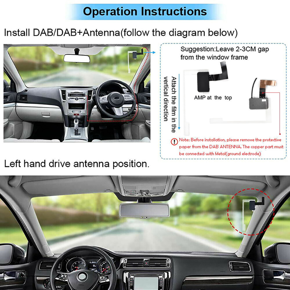 Car Android Multimedia Player System Universal Car DAB Radio Receiver Tuner USB Interface Digital Audio Broadcasting