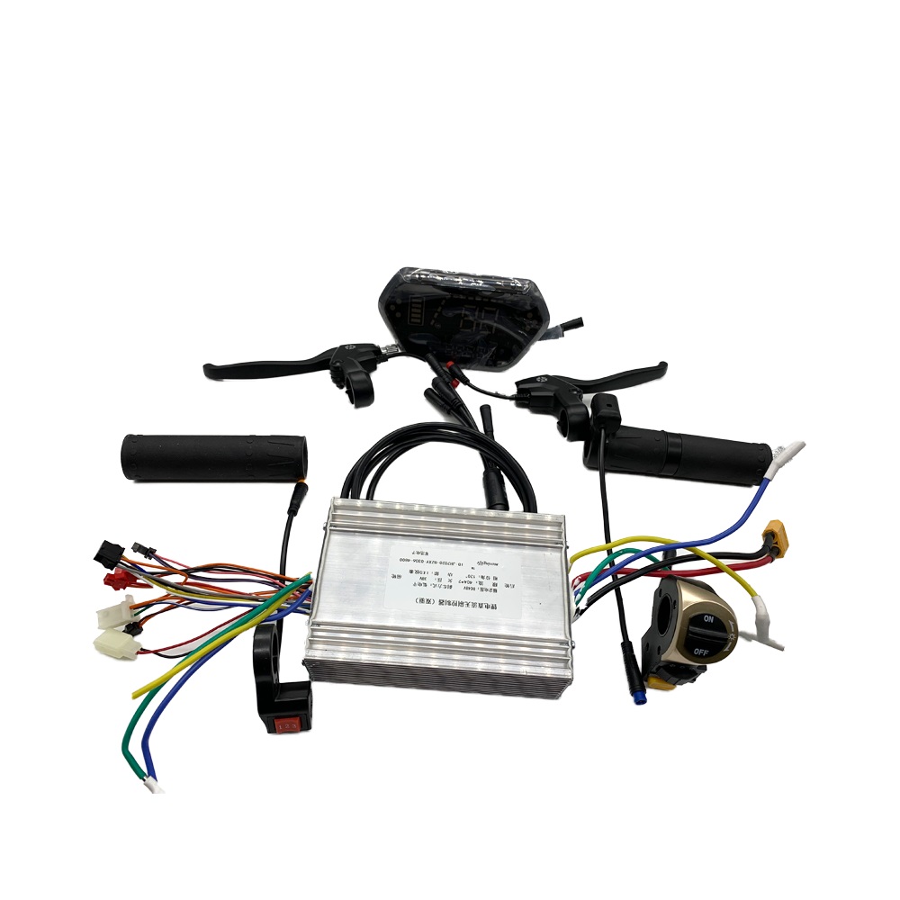 10 pollici 30-65KM 48V500W800W1000W Motore del mozzo a doppia azionamento e controller Kit bici elettrica Ruota scooter Motore Brushless Bicicleta