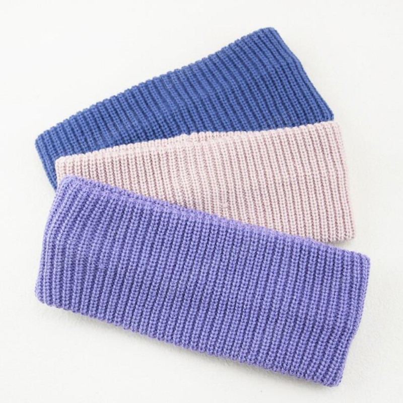 Fashion Women Headband Knitted Turban Warm High Elastic Hair Band Winter Solid Color Casual Hair Accessories