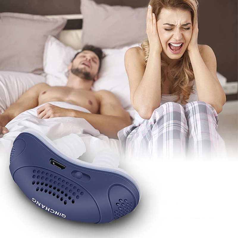 Domowe elektryczne urządzenie przeciw chrapieniu klip nosowy urządzenia anty-sorningowe stoper chrapanie cichej straży noc lepsza oddech do pielęgnacji snu maszyna