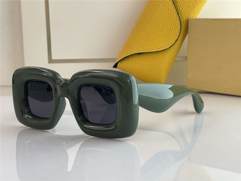 Nowe modne okulary przeciwsłoneczne 40098 specjalna konstrukcja kolor kwadratowy kształt oprawki awangardowy styl szalony ciekawy z etui wysokiej jakości okulary