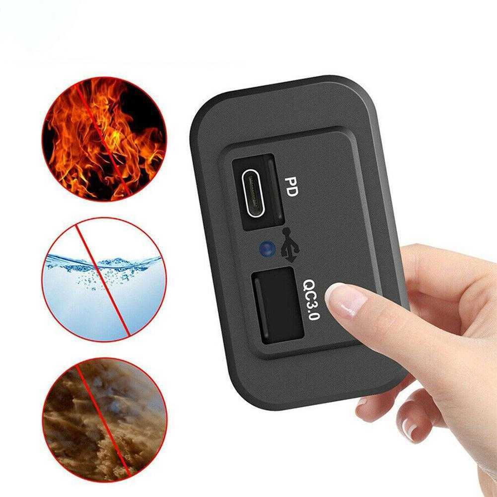 PD Tipo C Porta USB Caricabatteria rapido auto Presa di corrente Montaggio a pannello Telefono cellulare impermeabile barca avan