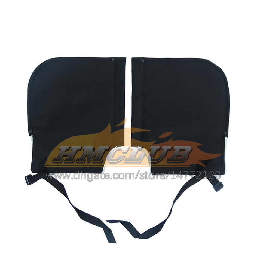 ST448 Guanti da manubrio moto 32x27x2.5cm Coperture in velluto antivento scaldini invernali freddi Impugnatura manubrio moto/scooter