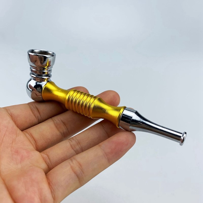 Latest Colorful Metal Alloy Pipes Portable Removable Dry Herb Tobacco Filter Silver Screen Handpipes Mini Hand Smoking Cigarette Holder Easy Clean DHL