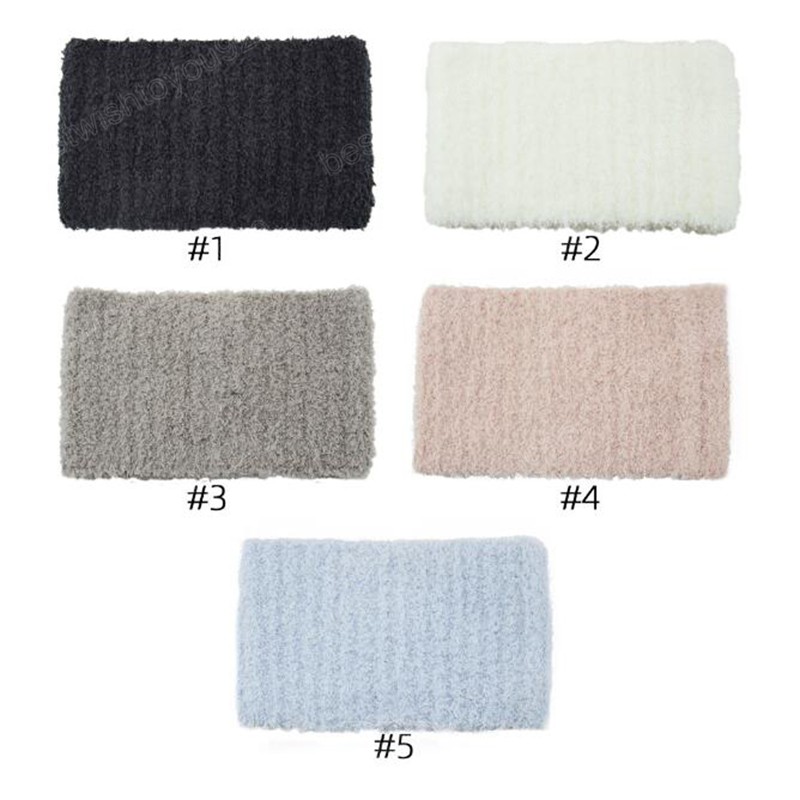 Fashion Warm Sticke Turban Winter Soft pannband Girls Women Solid Color Headwear Hårtillbehör