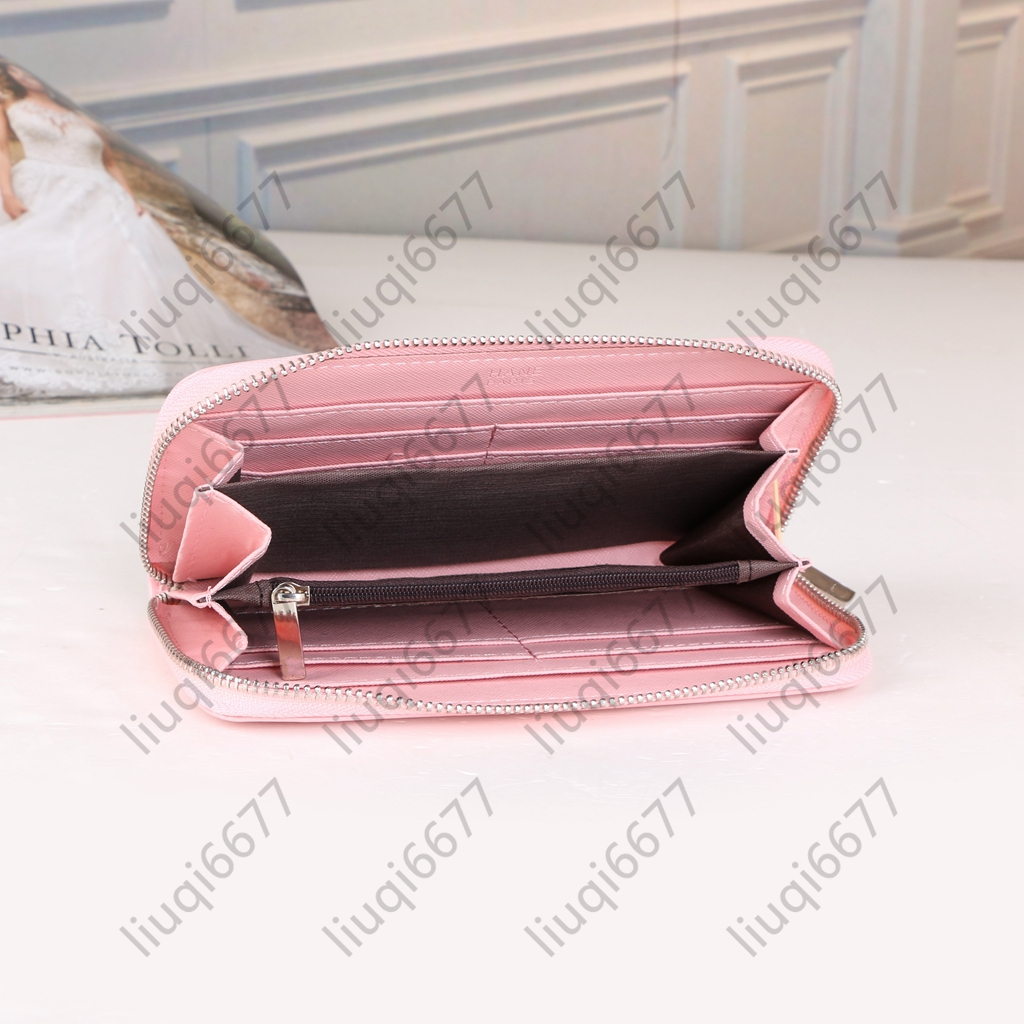 Projektantka portfele portfele kobiety mężczyźni kanał torba skórzana pojedyncza zamek błyskawiczne uchwyty na karty monety torebki kobieta pokazuje egzotyczne sprzęgło ba286n