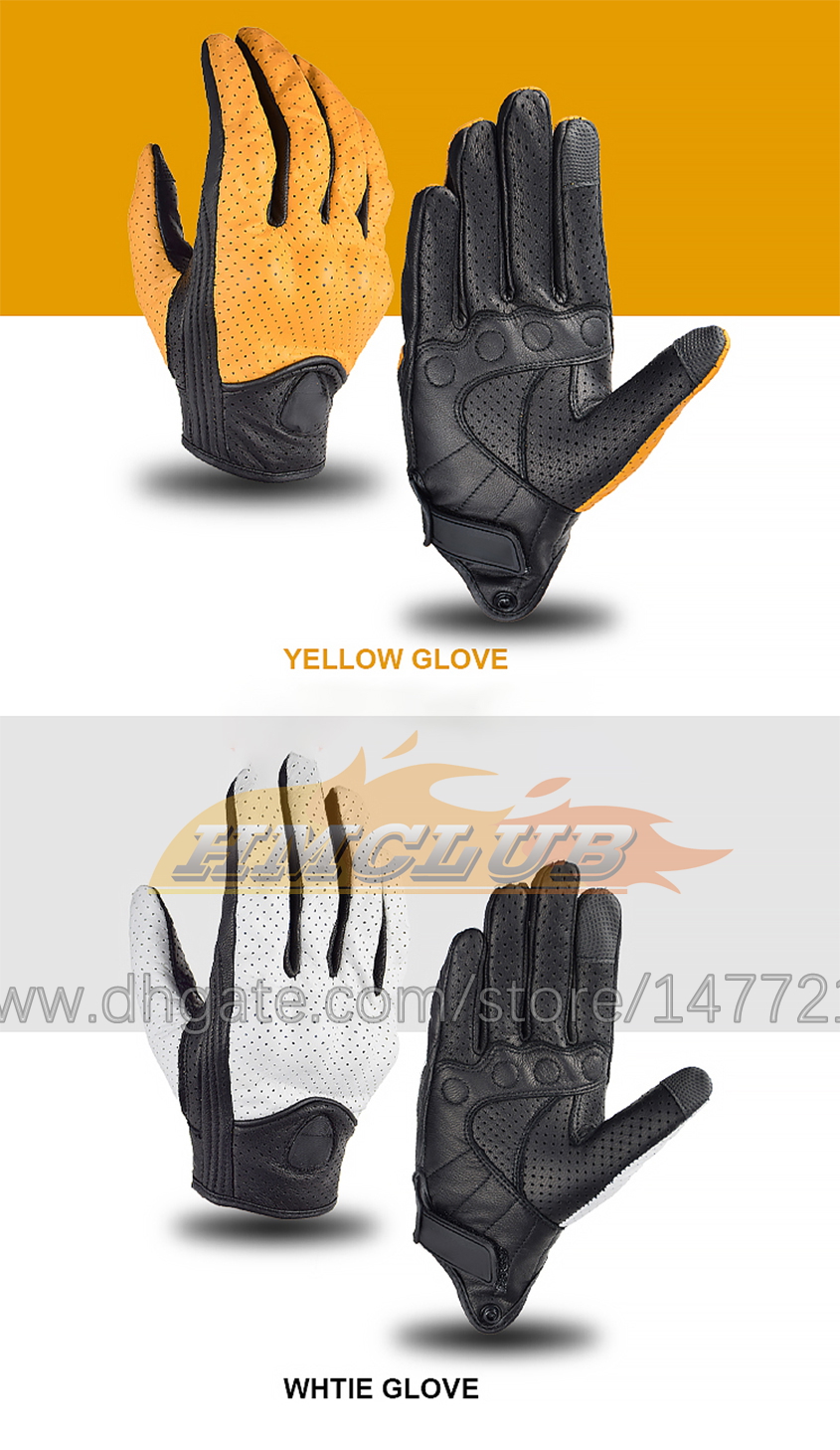 ST466 Echt Leder Handschuhe Sommer Motorrad Handschuhe Männer Radfahren Handschuhe Atmungsaktive Moto Biker Handschuh Motorradfahrer Zubehör