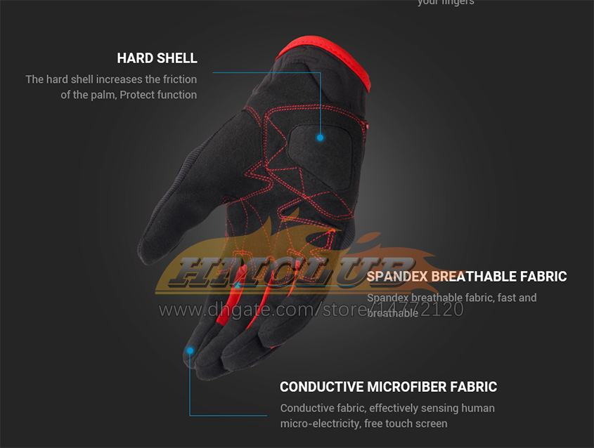 ST452 قفازات دراجة نارية الصيف تنفس Guantes Moto Touch Screen Motocross على الطرق الوعرة قفازات ركوب الدراجات النارية