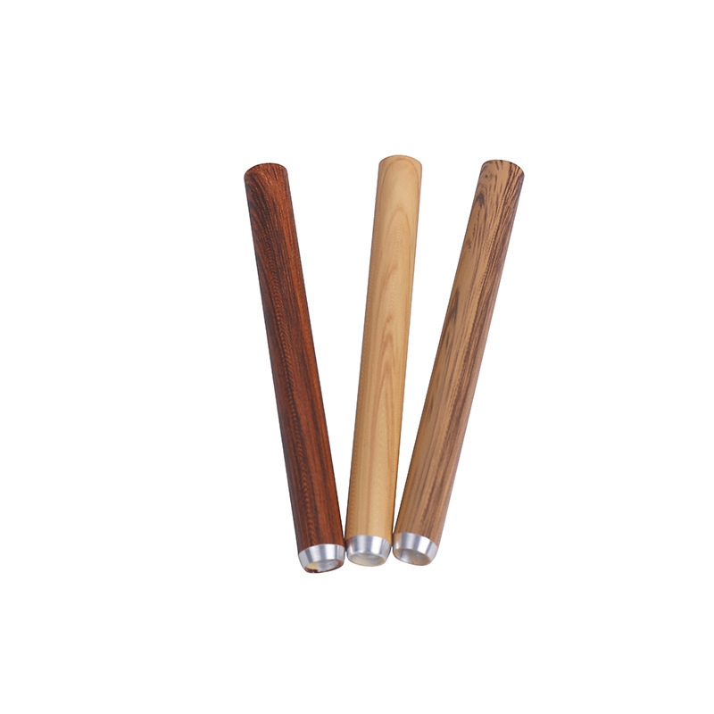 Cool Fumer Coloré Grain De Bois En Alliage D'aluminium Tuyaux Herbe Sèche Tabac Catcher Taster Bat One Hitter Cigarette Porte-Filtre Embouchure Mini Pirogue Tube Astuce