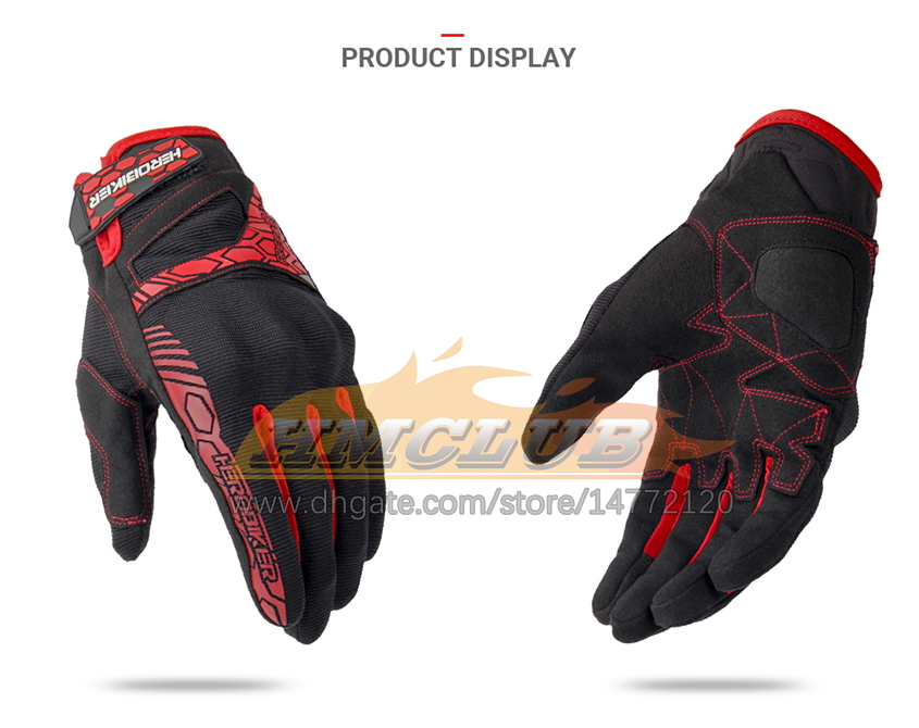 ST452 Guanti Moto Estivi Traspiranti Guanti Moto Touch Screen Motocross Guanti Off-Road Guanti da Motociclista