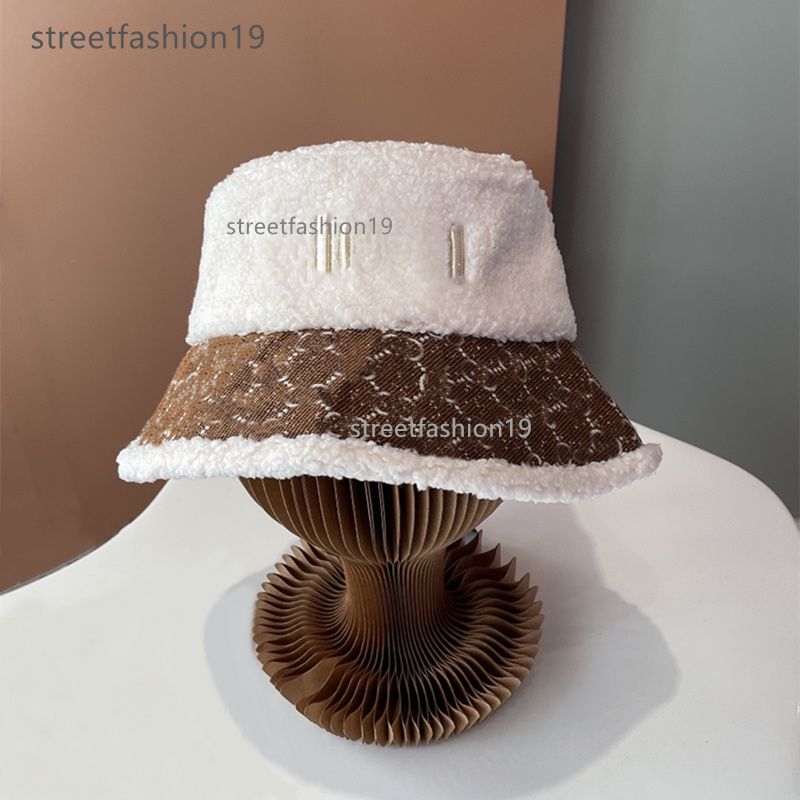 Chapeaux de bord en fausse fourrure de luxe Épaississeur en laine d'automne d'automne d'hiver concepteur de créateur chapeau panama féminins hommes pêcheurs de pêche sport