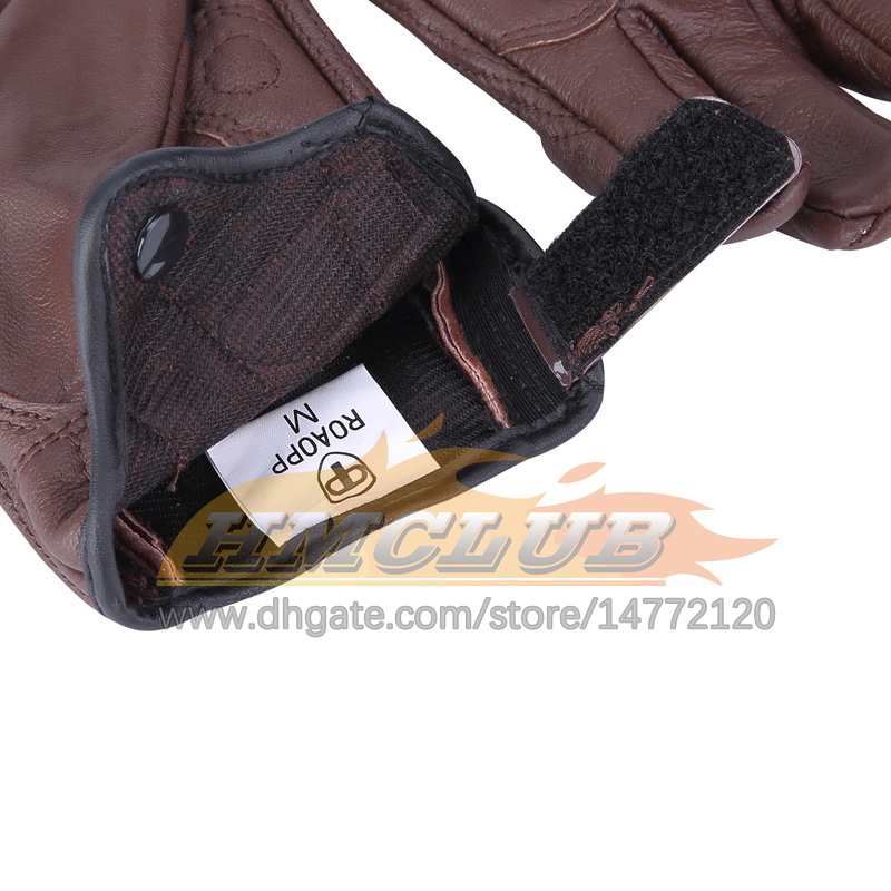 ST494 Retro Motorrad Handschuhe Männer Leder Wasserdichte Winter Touchscreen Motocross Handschuhe Volle Finger Motorrad Moto handschuhe