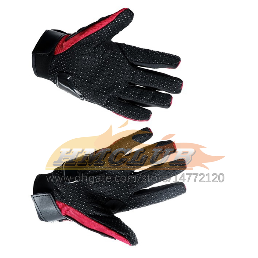 ST453 Motorcykelhandskar med skyddande insatser parar Red L XL Street Gear Equipments Parts