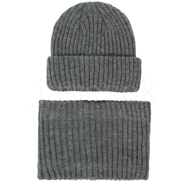 Cap Baby Striped Knit Beanie Zima ciepła czapka dziecięca dzieci urocze wiep śnieżny de969