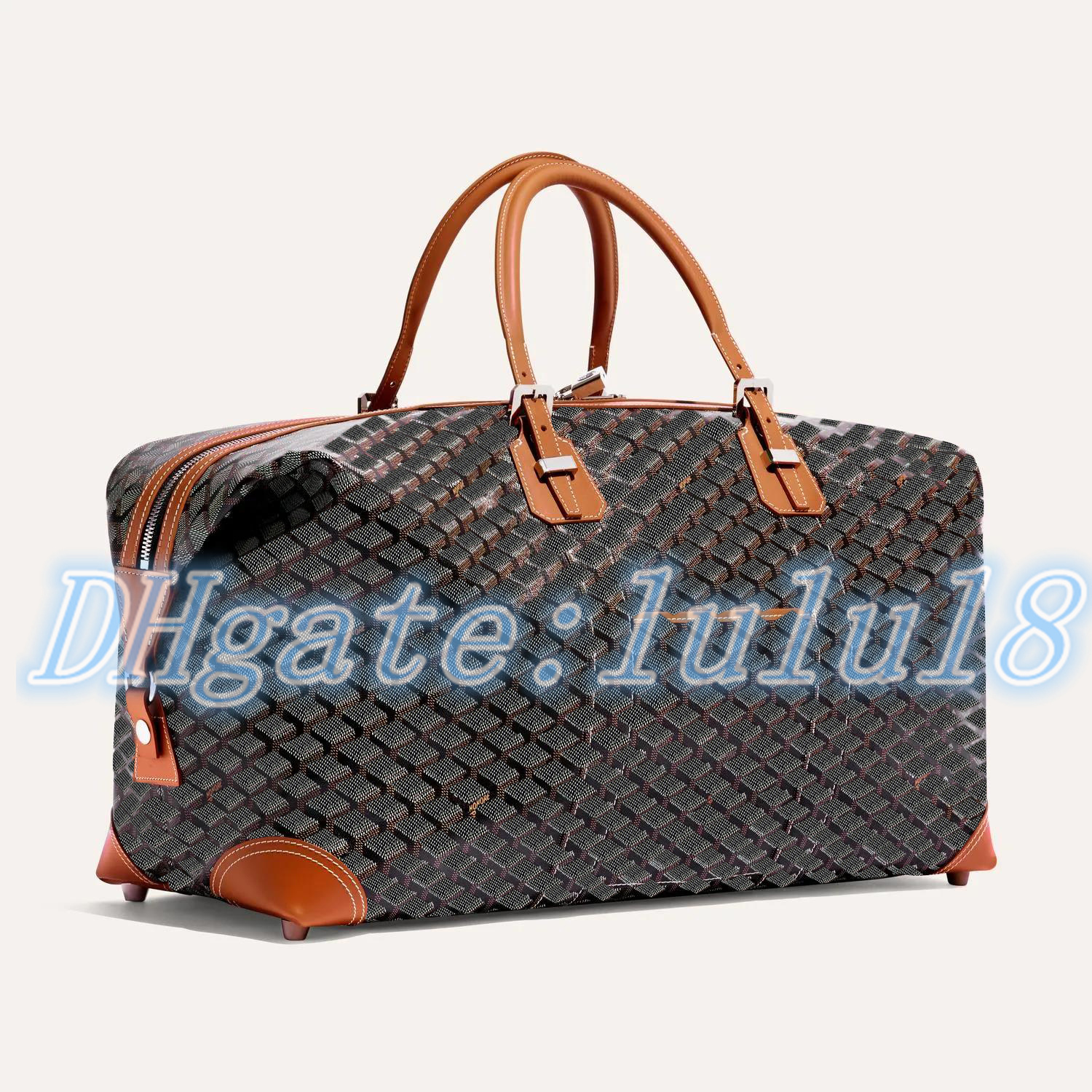 Keepall 50 55 Duffle Bag Luxury Women's Mens Travel Handbag Designer äkta läder Stor kapacitet Bagage Crossbody Duffel 320H