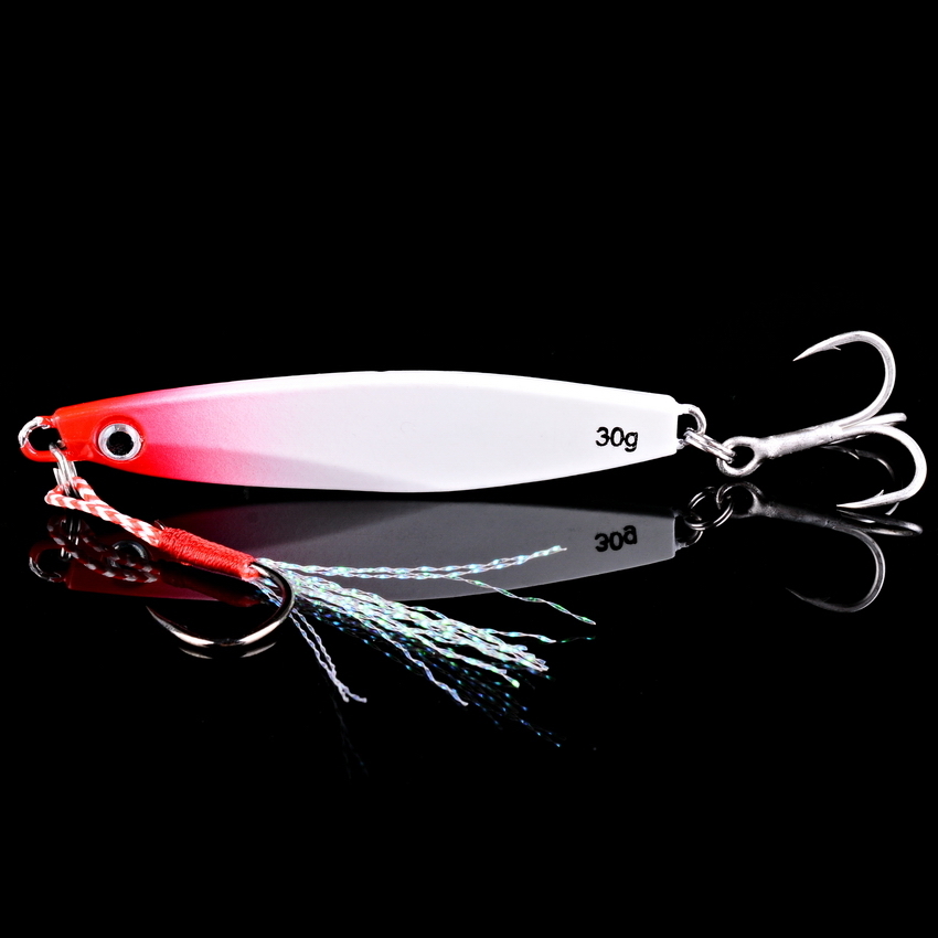 Angelhaken 12 stücke Angeln Metall Köder Jig 7g 12g 17g 22g 30g 40g Jigs meer Angeln Löffel Köder Sinking Köder Jigging Vibe Klinge Für Hecht Bass 230216