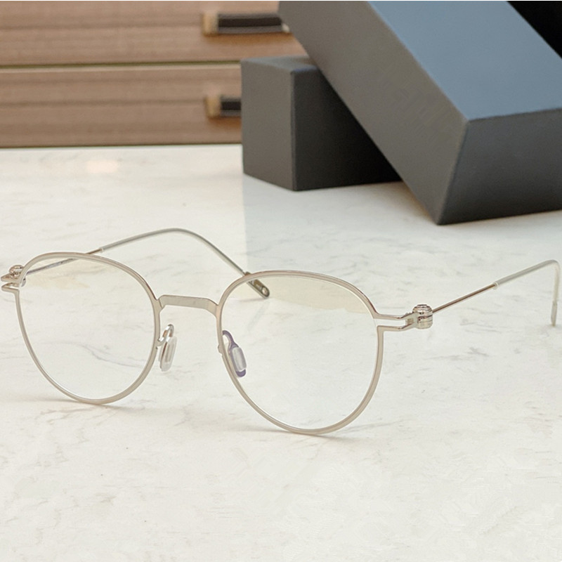 Design Retro-Vintage Concise Round Glasses Frame BM0002 Unisex in lega di titanio leggera Fullrim48-20-150 custodia fullset occhiali da vista