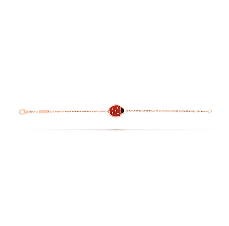 Designer lieveheersbeestje armband rosévergulde ketting dames en meisjes Valentijnsdag Moederdag verlovingssieraden vervagen F2477